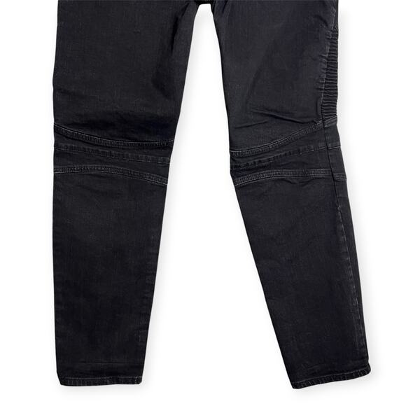 Studio de Vestiti Eleganti Moto Jeans SIZE 38 x 32 Black Denim RUNS SMALL - Picture 15 of 15